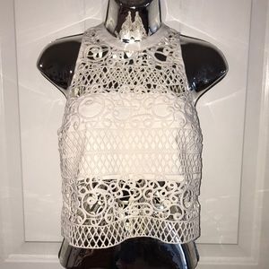 Express Sexy Cutout Sleeveless Crop Top - Size: 4